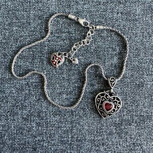Brighton "Love Your Heart" Go Red Crystal Necklace